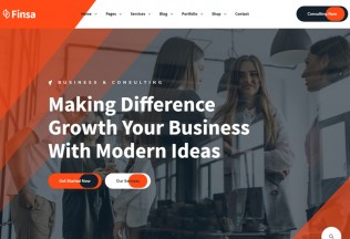 Finsa – Premium Responsive Consultancy Angular 10 HTML5 Template