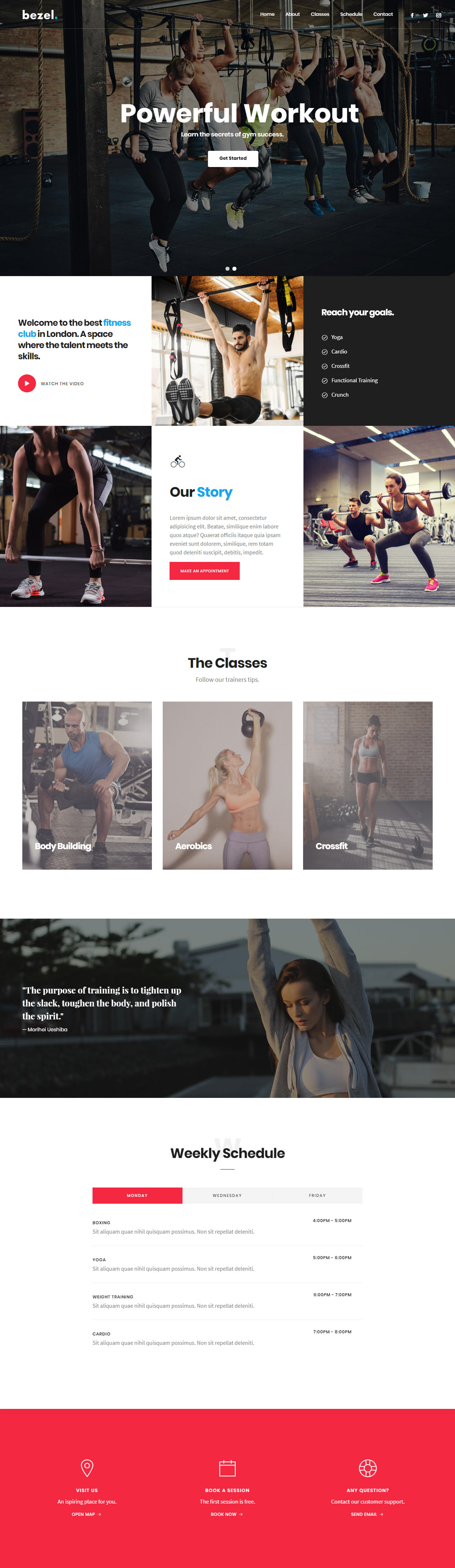 Bezel Drupal Gym and Fitness Theme
