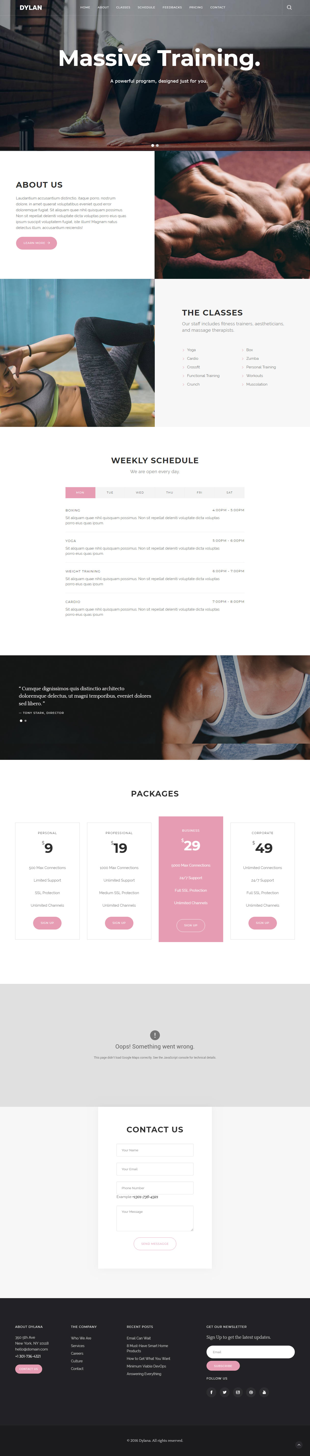Dylan Drupal Gym and Fitness Theme