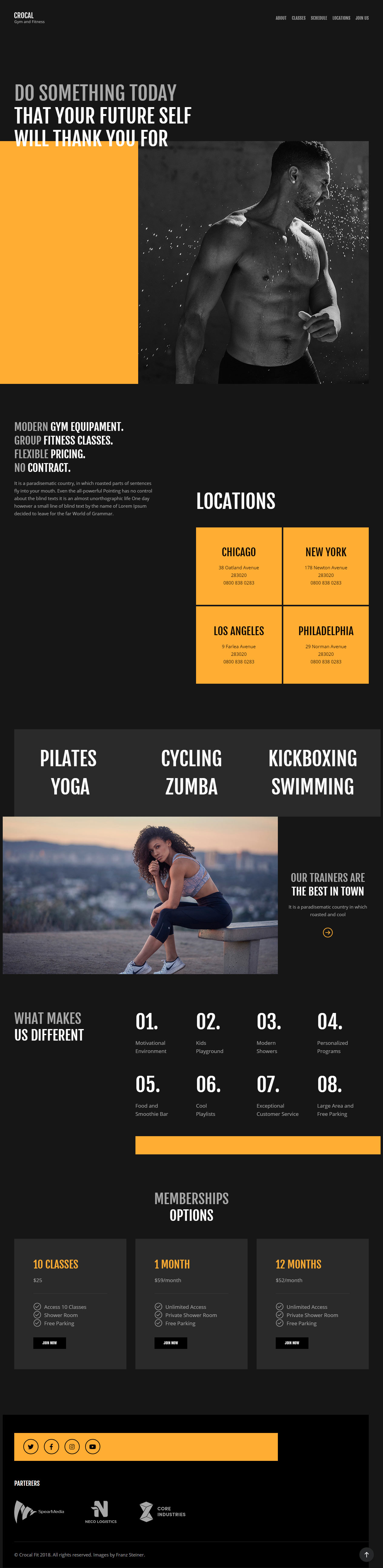 Crocal WordPress Fitness and Gym Themes