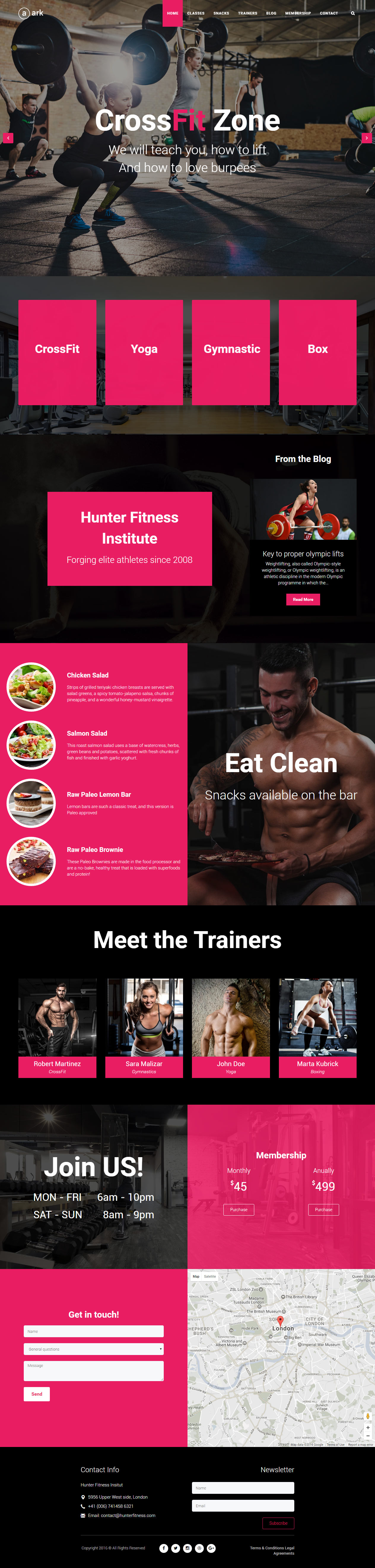 Ark WordPress Fitness and Gym Themes
