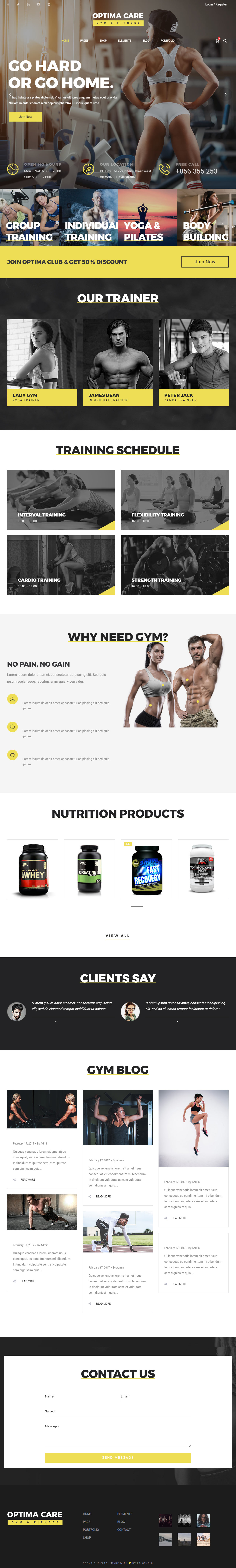 Optima WordPress Sport Theme