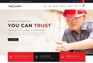 Fixology – Premium Responsive Handyman Multi-Service WordPress Theme