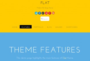 Flat – Premium Responsive Flat One Page Portfolio WordPress Theme