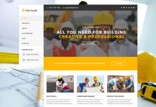 Flatbuild – Premium Responsive Construction Business HTML5 Template