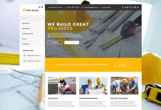 Flatbuild – Premium Responsive Construction Joomla Template