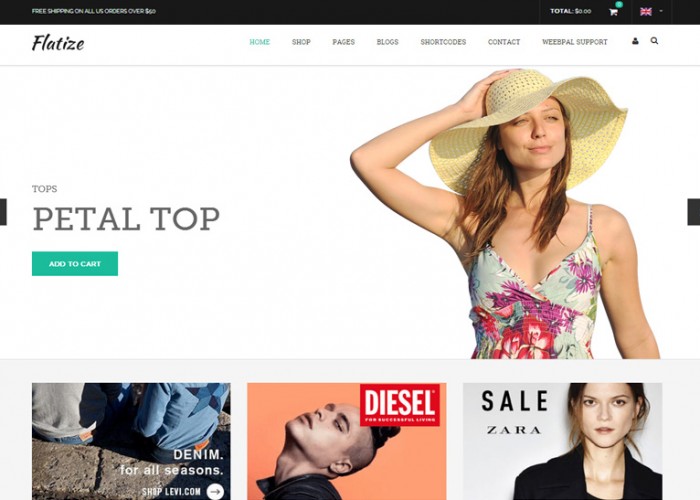 Flatize – Premium Responsive Shopping & eCommerce Drupal Theme