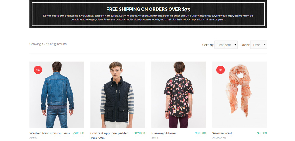 Category page