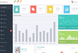 FlatLab – Premium Responsive Admin Dashboard Template