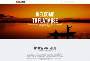 Flatmuse – Premium One Page Muse Template