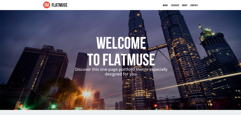 Welcome screen
