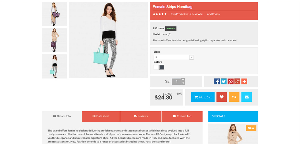 Product page
