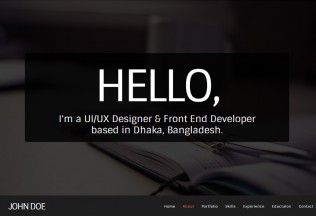 FlatX – Premium Responsive One Page Parallax Resume HTML5 Template