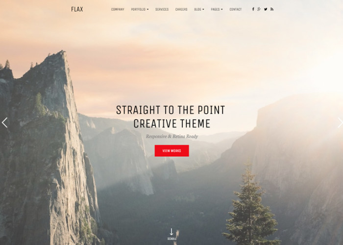 Flax – Premium Responsive Portfolio WordPress Theme