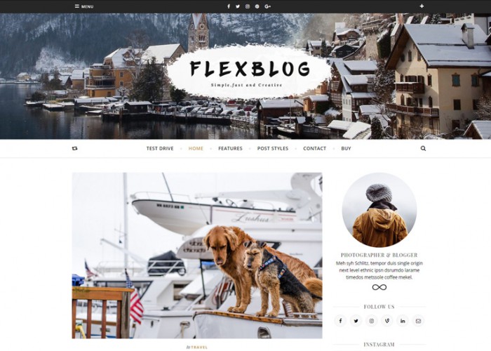Flexblog – Premium Responsive Fast & Creative WordPress Blog Theme