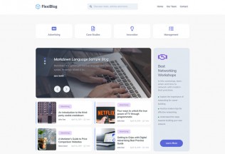 FlexiBlog – Premium Responsive React Gatsby Blog HTML5 Template