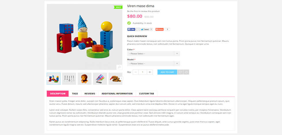 Product page