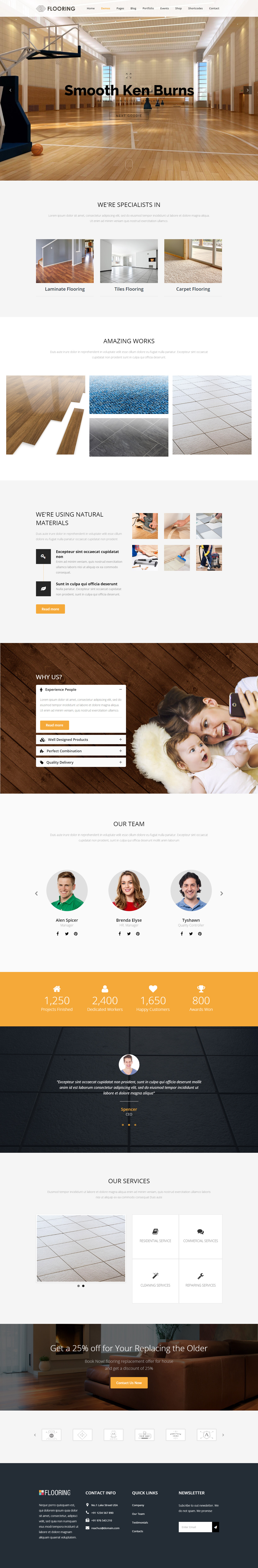 Priority WordPress Flooring Themes