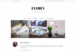 Flora – Premium Responsive Tumblr Theme