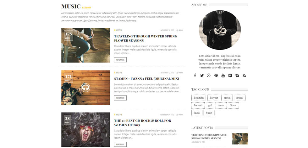 Category page