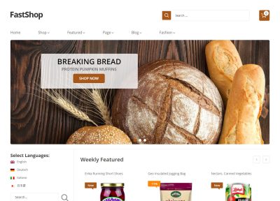 Latest Responsive Premium Magento Food Themes 2018