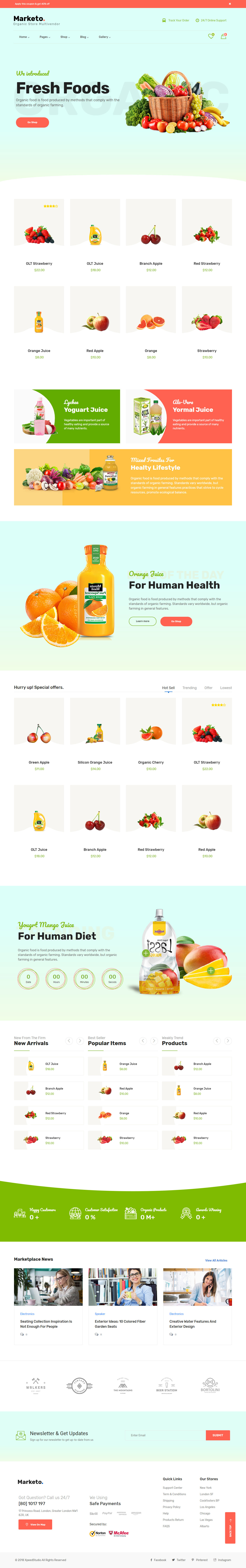 Marketo Food WordPress Themes