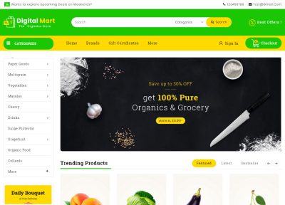 Latest Responsive Opencart Food Themes 2018