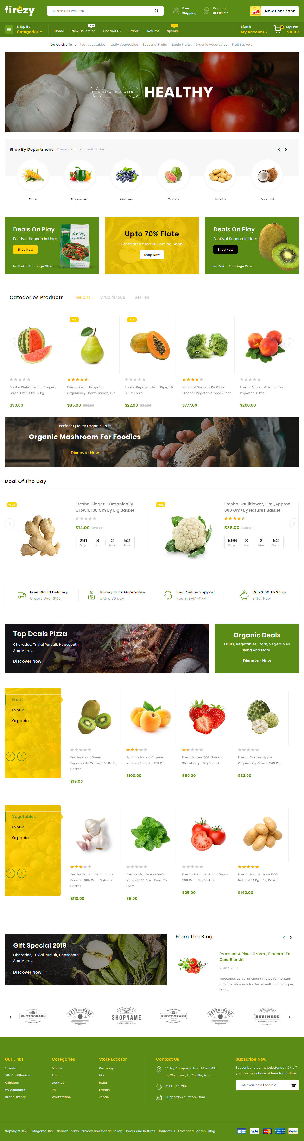 Firezy Magento Food Themes