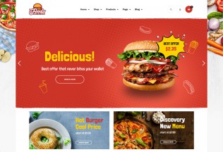 Foodo – Premium Responsive Fast Food Restaurant WordPress Theme