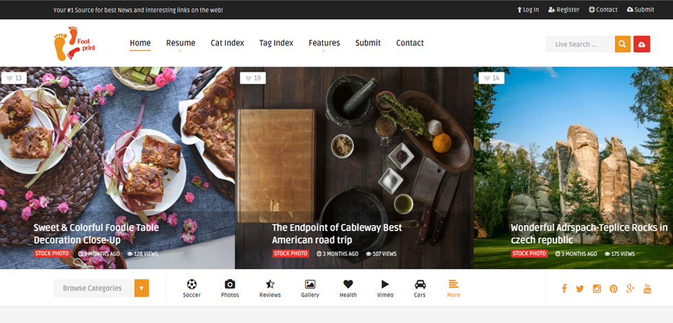 Home page