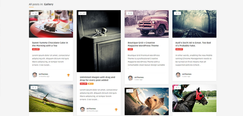 Category page