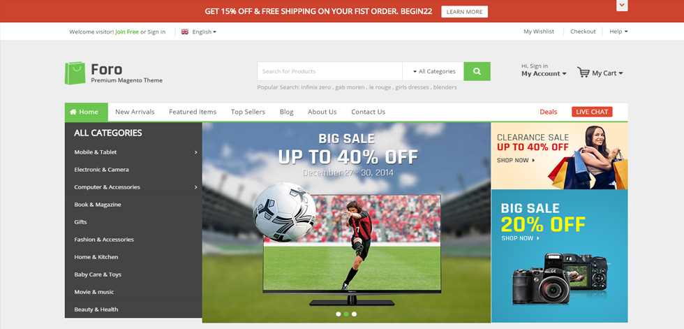 Home page