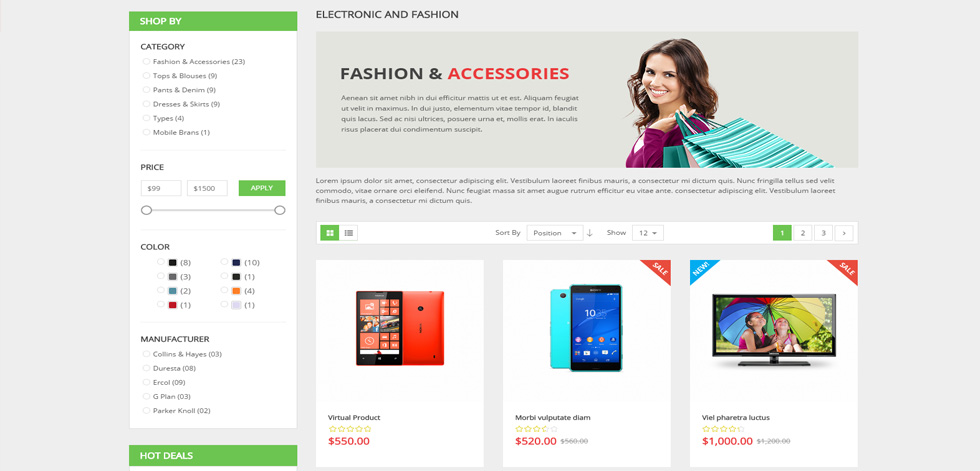 Category page