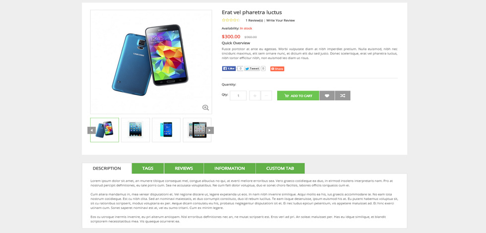 Product page