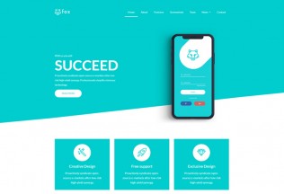 Fox – Premium Responsive Landing Page HTML5 Template
