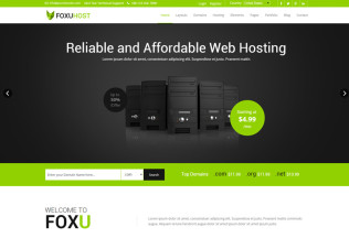 Foxuhost – Premium Responsive Web Hosting HTML5 Template
