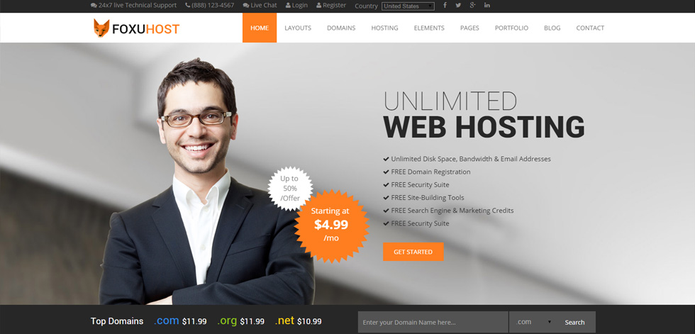 Welcome screen