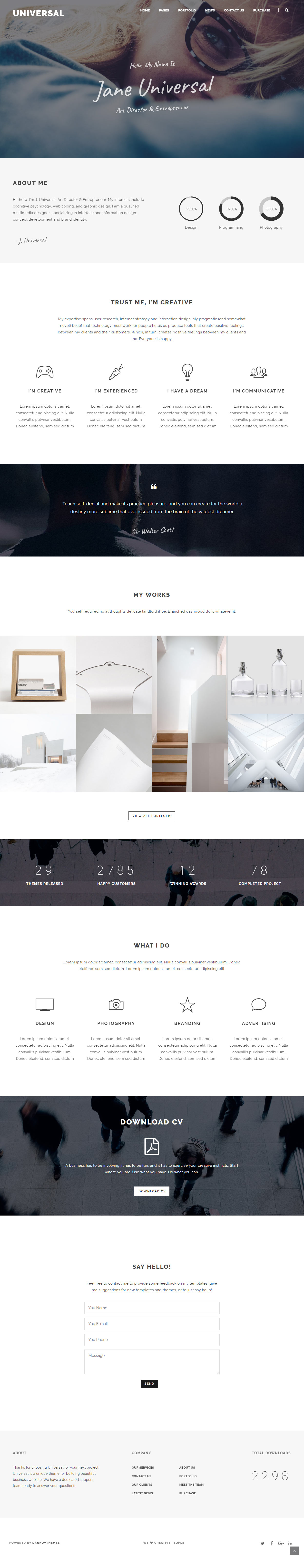 Universal Freelance WordPress Themes