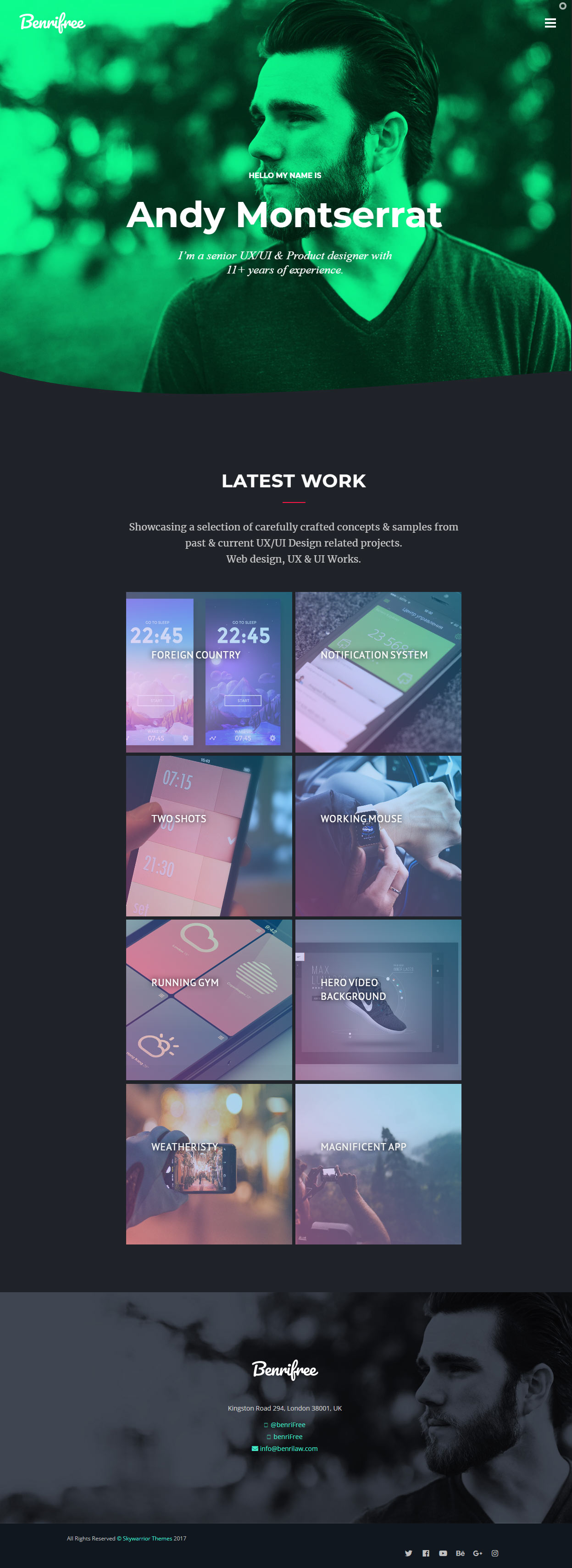 Benri Freelance WordPress Themes
