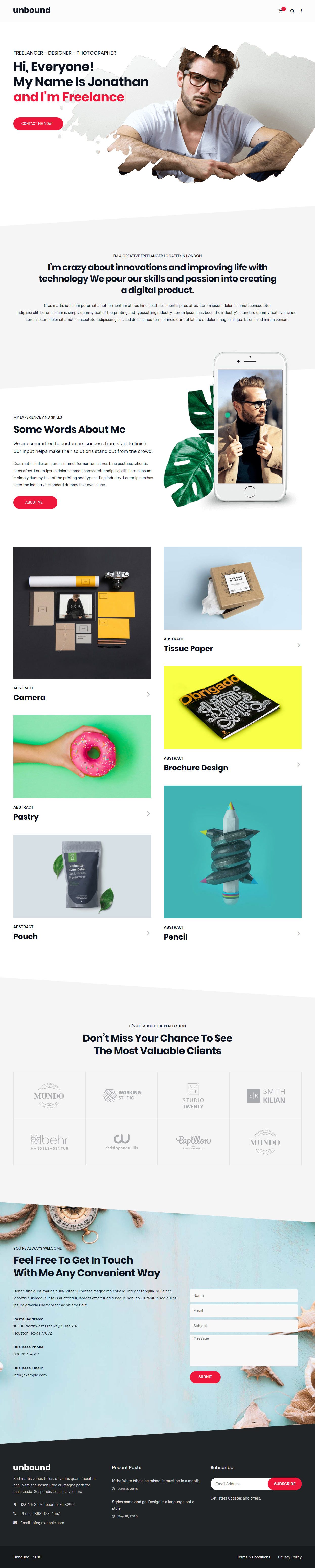 Unbound Freelance WordPress Themes