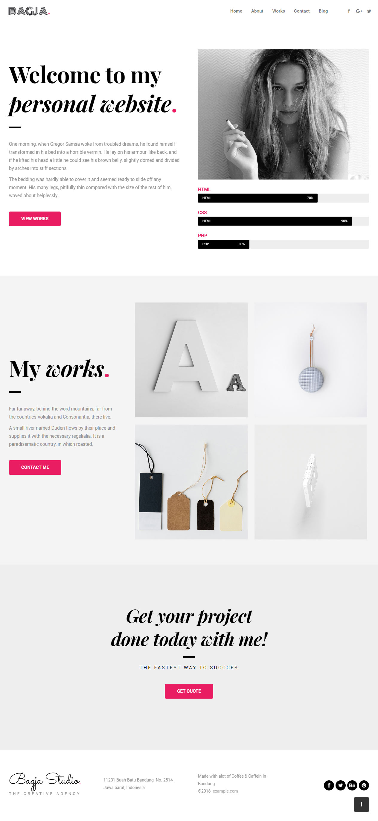 Bagja Freelance WordPress Themes