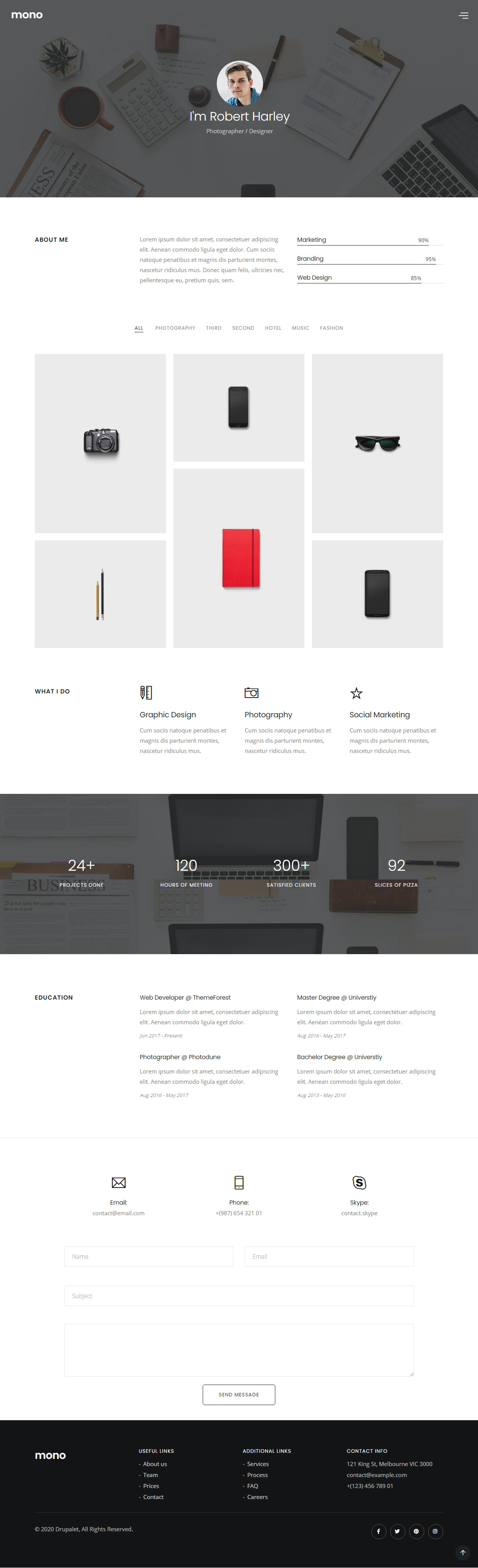 Mono Drupal Freelancer Theme