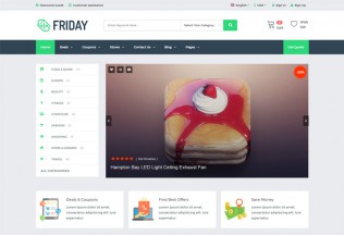 Friday – Premium Responsive Coupons Deals & Promo Codes HTML5 Template