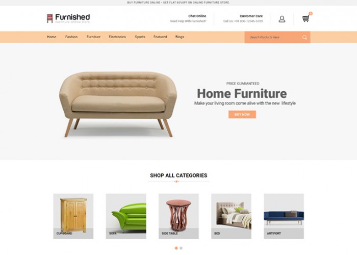 Furnished – Premium Responsive Furniture OpenCart Theme