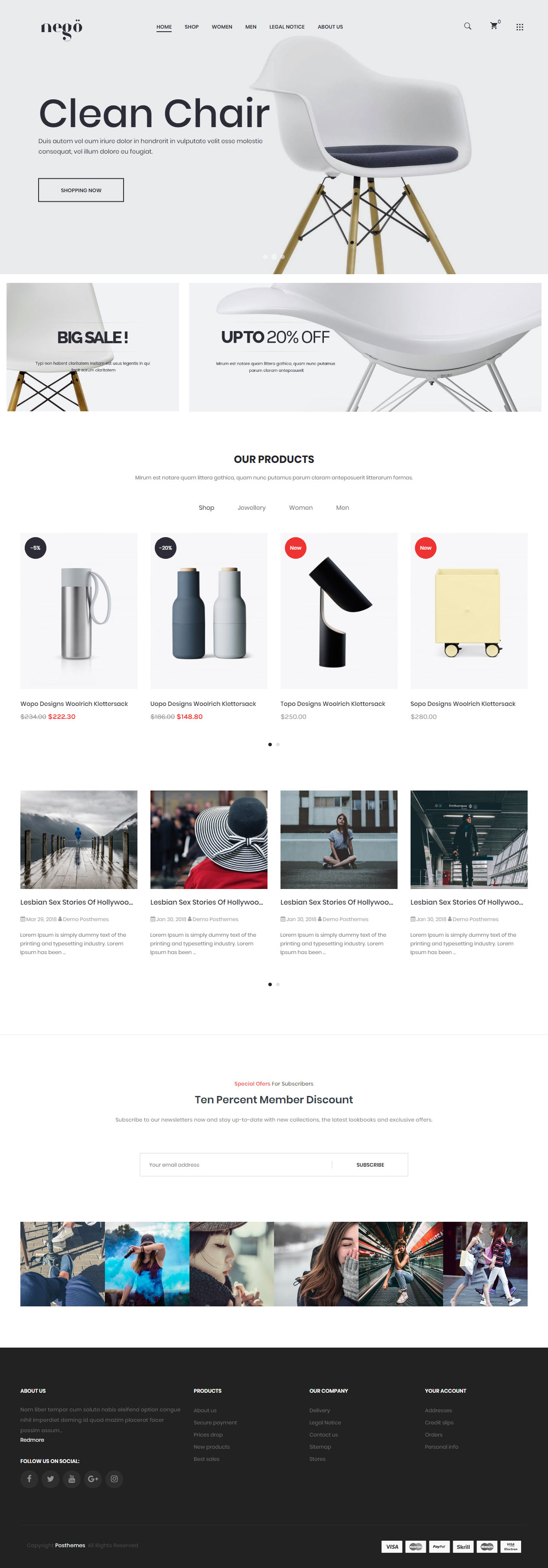 Nego Furniture Prestashop Themes