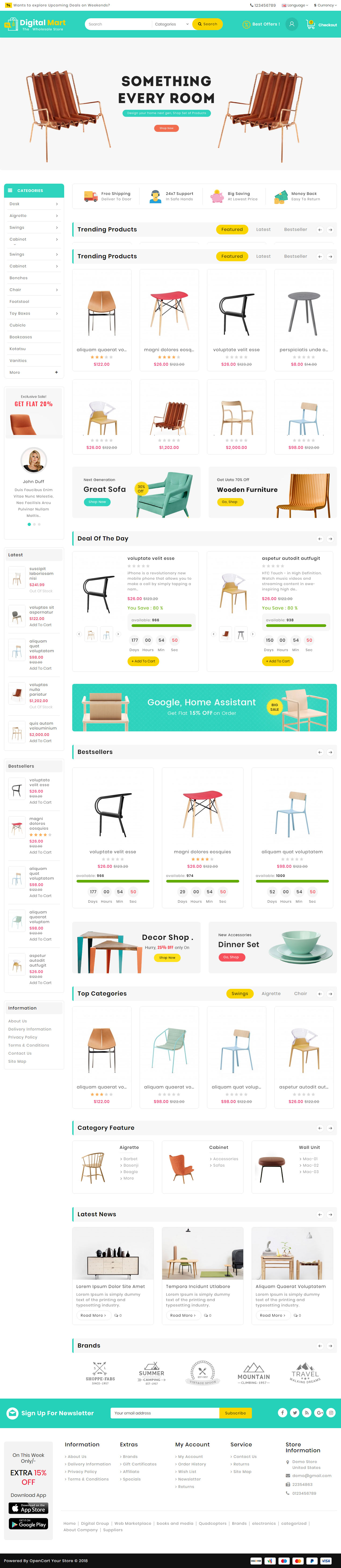 Digital Mart Opencart Furniture Theme