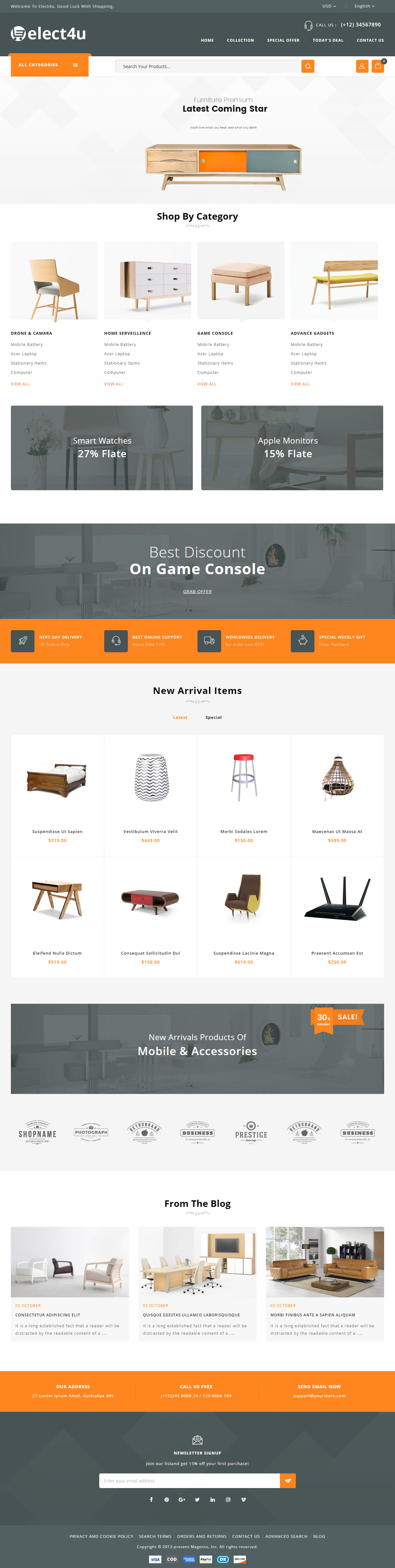 Elect4u Magento Furniture Themes