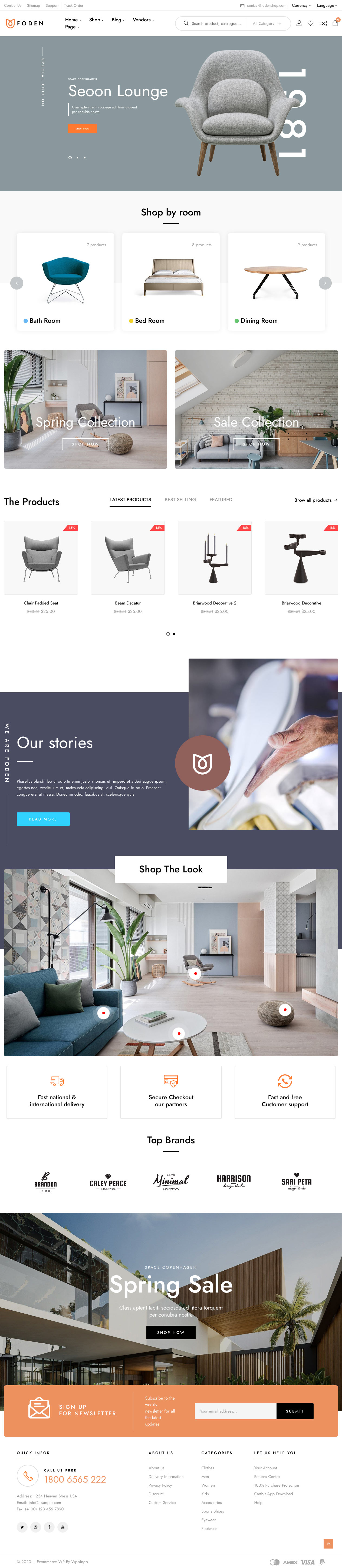 Foden WordPress Furniture Store Themes