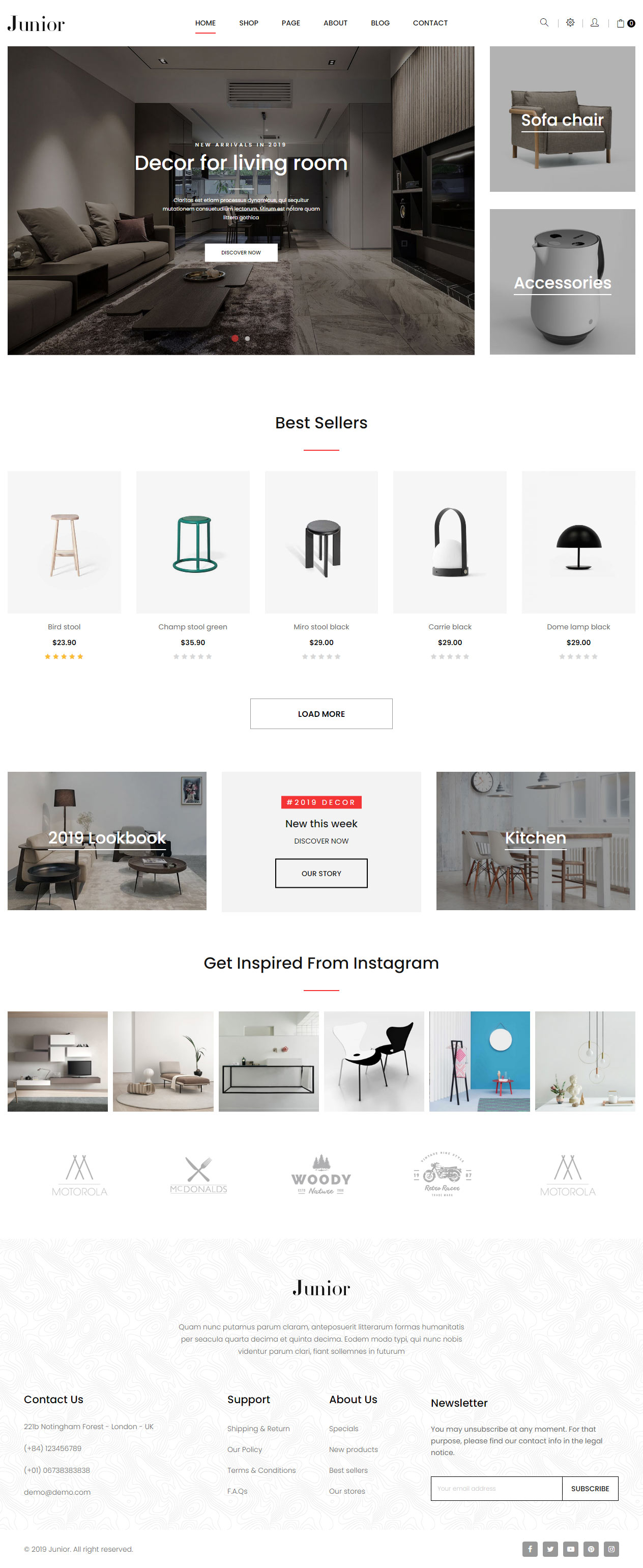Dominic Furniture Prestashop Themes