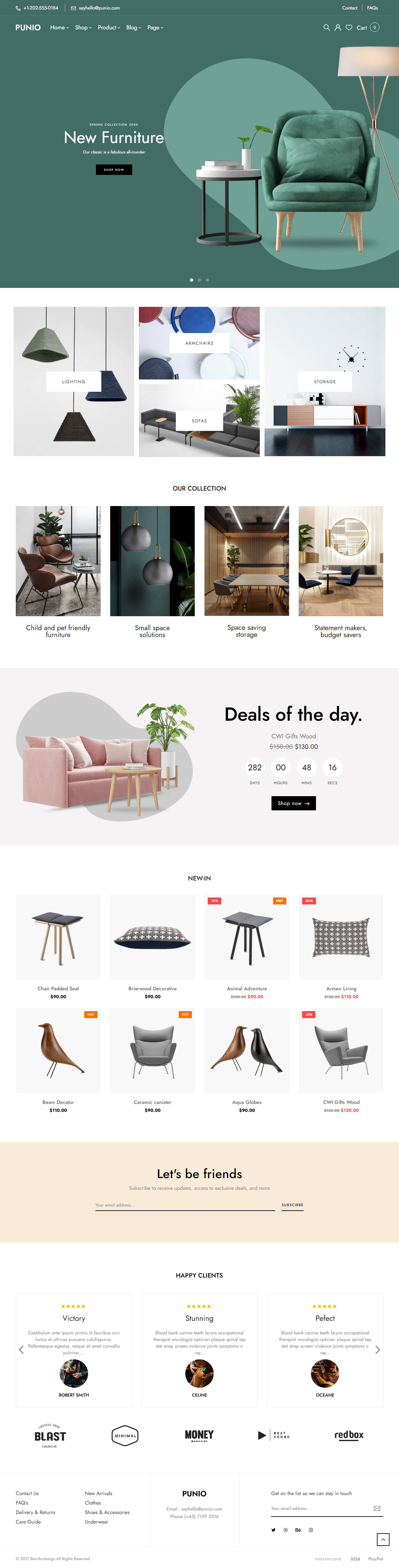Punio WordPress Furniture Store Themes